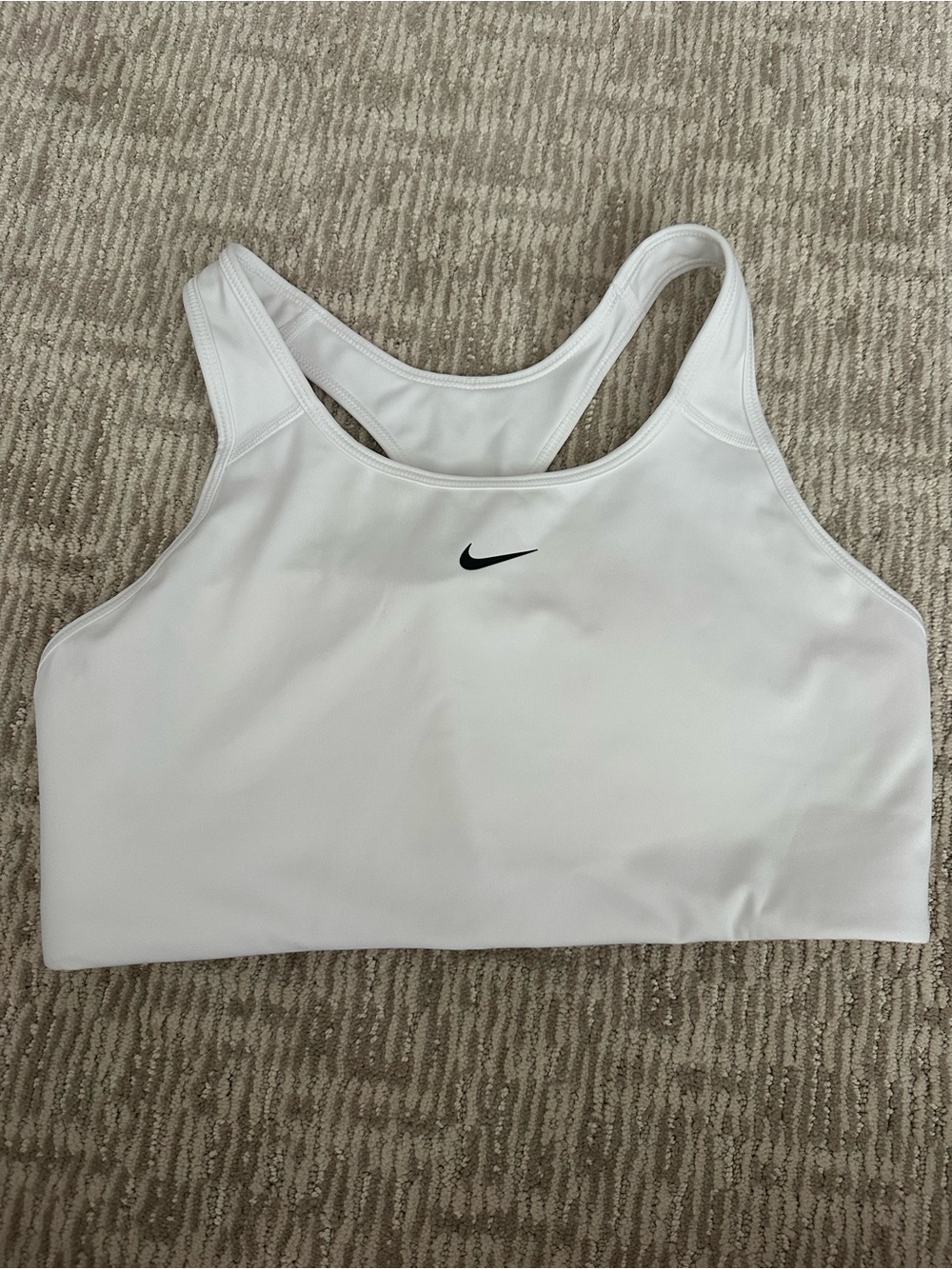 Nike White Racerback Sports Bra- XL